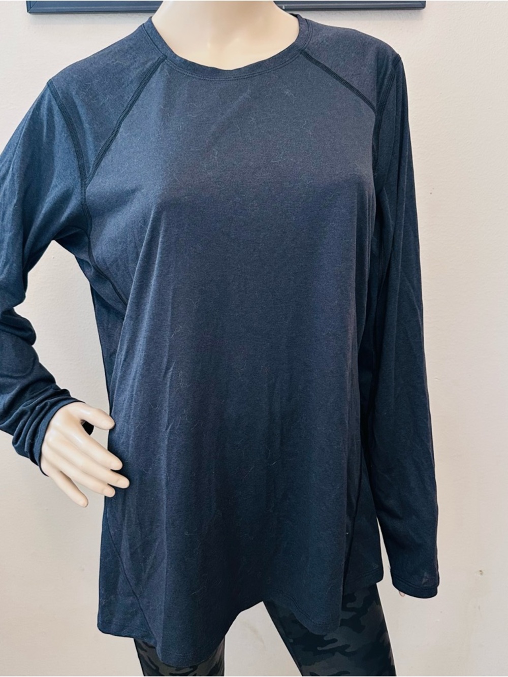 REI Black Crewneck Base Layer Top